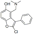 2-Chloro-4-(dimethylaminomethyl)-3-phenylbenzofuran-5-ol 结构式