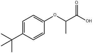2-(4-叔丁基苯氧基)丙酸 结构式
