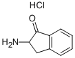 2-氨基-2,3-二氢-1H-茚-1-酮盐酸盐 结构式