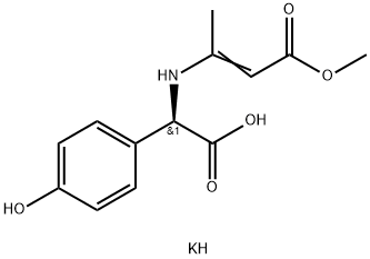 D-(-)-对羟基苯甘氨酸邓钾盐 结构式
