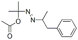 2-(1-phenylpropan-2-yldiazenyl)propan-2-yl acetate 结构式