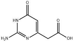 2-(2-氨基-6-氧代-1,6-二氢嘧啶-4-基)乙酸 结构式