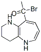 1-bromoacetyl-2,3,4,5-tetrahydro-1H-pyrido(3,2-b)azepine 结构式