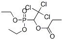 Propionic acid 2,2,2-trichloro-1-(diethoxyphosphinyl)ethyl ester 结构式