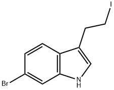 1H-INDOLE,6-BROMO-3-(2-IODOETHYL)- 结构式