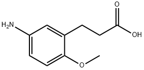 3-(5-amino-2-methoxyphenyl)propionic acid  结构式