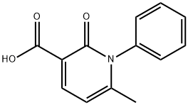 6-甲基-2-氧代-1-苯基-1,2-二氢吡啶-3-甲酸 结构式