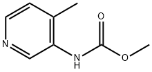 (4-甲基吡啶-3-基)氨基甲酸甲酯 结构式