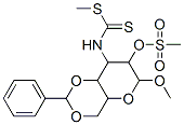 N-(4-methoxy-3-methylsulfonyloxy-9-phenyl-5,8,10-trioxabicyclo[4.4.0]d ec-2-yl)-1-methylsulfanyl-methanethioamide 结构式