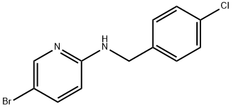 5-溴-N-(4-氯苄基)吡啶-2-胺 结构式