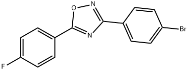 3-(4-溴苯基)-5-(4-氟苯基)-1,2,4-恶二唑 结构式