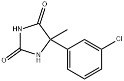 5-(3-氯苯基)-5-甲基咪唑烷-2,4-二酮 结构式