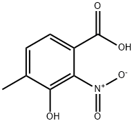 3-羟基-4-甲基-2-硝基苯甲酸 结构式