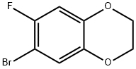 3-氟-4-溴-1,4-苯并二氧六环 结构式