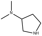 3-(二甲胺基)吡咯烷 结构式