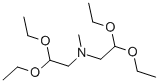 2,2′-甲基亚氨基双(乙醛缩二乙醇) 结构式
