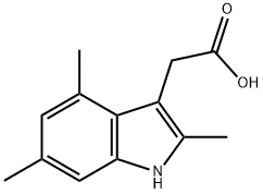 2-(2,4,6-trimethyl-1H-indol-3-yl)acetic acid 结构式