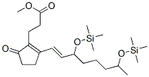 2-[3,7-Bis[(trimethylsilyl)oxy]-1-octenyl]-5-oxo-1-cyclopentene-1-propionic acid methyl ester 结构式