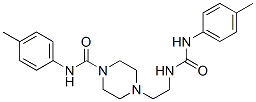 N-(4-methylphenyl)-4-[2-[(4-methylphenyl)carbamoylamino]ethyl]piperazi ne-1-carboxamide 结构式