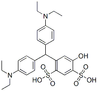 6-[4,4'-Bis(diethylamino)benzhydryl]-4-hydroxy-1,3-benzenedisulfonic acid 结构式
