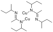 双(N,N-二仲丁基乙脒基)二铜(I) 结构式