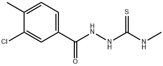 1-[(3-氯-4-甲基-苯基)羰基氨基]-3-甲基-硫脲 结构式