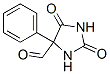 2,5-Dioxo-4-phenyl-4-imidazolidinecarbaldehyde 结构式