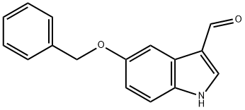 5-苄氧基吲哚-3-甲醛 结构式