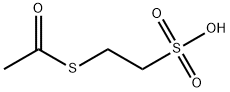 2-乙酰硫基乙烷磺酸 结构式
