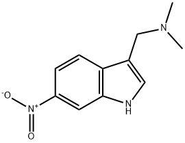 3-(DIMETHYLAMINOMETHYL)-6-NITROINDOLE 结构式