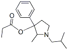 1-(2-Methylpropyl)-2-methyl-3-phenylpyrrolidin-3-ol propionate 结构式