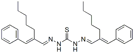 1,3-bis(2-benzylideneheptylideneamino)thiourea 结构式