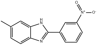 5-METHYL-2-(3-NITRO-PHENYL)-1H-BENZOIMIDAZOLE 结构式