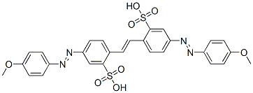 4,4'-bis[(4-methoxyphenyl)azo]stilbene-2,2'-disulphonic acid 结构式