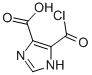1H-Imidazole-4-carboxylic acid, 5-(chlorocarbonyl)- (9CI) 结构式