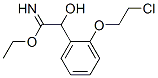 Benzeneethanimidic  acid,  2-(2-chloroethoxy)--alpha--hydroxy-,  ethyl  ester  (9CI) 结构式