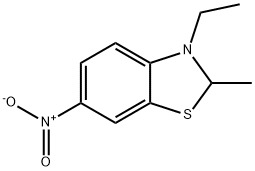 Benzothiazole, 3-ethyl-2,3-dihydro-2-methyl-6-nitro- (9CI) 结构式