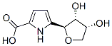 1H-Pyrrole-2-carboxylic acid, 5-[(2S,3R,4R)-tetrahydro-3,4-dihydroxy-2-furanyl]- (9CI) 结构式