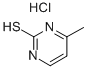 2-巯基-4-甲基嘧啶盐酸盐 结构式