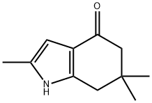 2,6,6-三甲基-1,5,6,7-四氢-4H-吲哚-4-酮 结构式