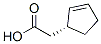 (1R)-2-Cyclopentene-1α-acetic acid 结构式