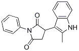 3-(2-methyl-1H-indol-3-yl)-1-phenyl-pyrrolidine-2,5-dione 结构式