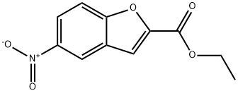 5-硝基苯并呋喃-2-羧酸乙酯 结构式