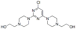 2-[4-[4-chloro-6-[4-(2-hydroxyethyl)piperazin-1-yl]pyrimidin-2-yl]piperazin-1-yl]ethanol 结构式