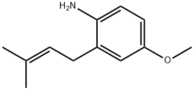 4-Methoxy-2-(3-methyl-2-butenyl)benzenamine 结构式