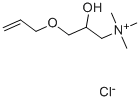 [(3-allyloxy-2-hydroxy)propyl]trimethylammonium chloride  结构式