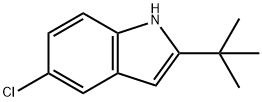 5-氯-2-叔丁基吲哚 结构式