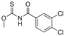 N-(3,4-Dichlorobenzoyl)carbamothioic acid O-methyl ester 结构式