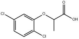 丙酸,2-(2,5-二氯苯氧基)- 结构式