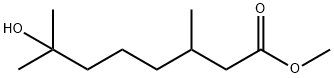 7-Hydroxy-3,7-dimethyloctanoic acid methyl ester 结构式